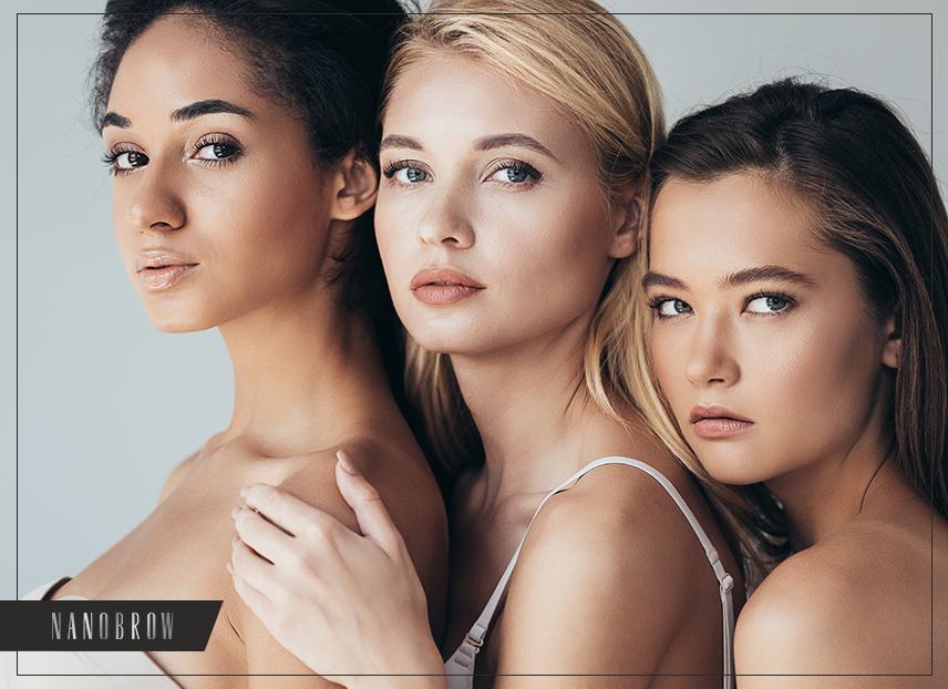 Riasan alis untuk warna kulit hangat dan sejuk